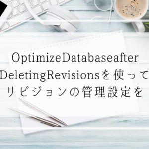 保護中: Optimize Database after Deleting Revisionsでリビジョンの管理