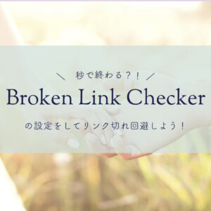 保護中: Broken Link Checkerを設定してLINK切れ放置を回避しよう